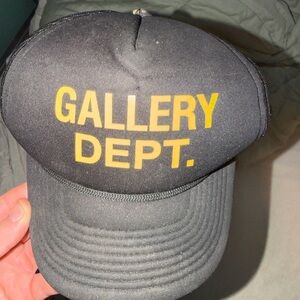 Gallery Dept Black Hat with Gold Lettering